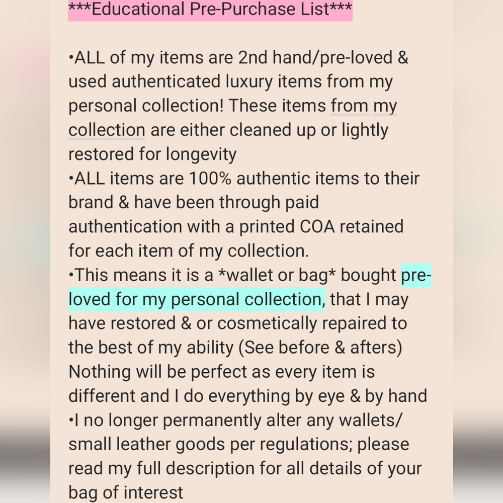 **❗READ❗** Verified Reseller 💕Pre-Purchase Educational Post💕 & Legal
